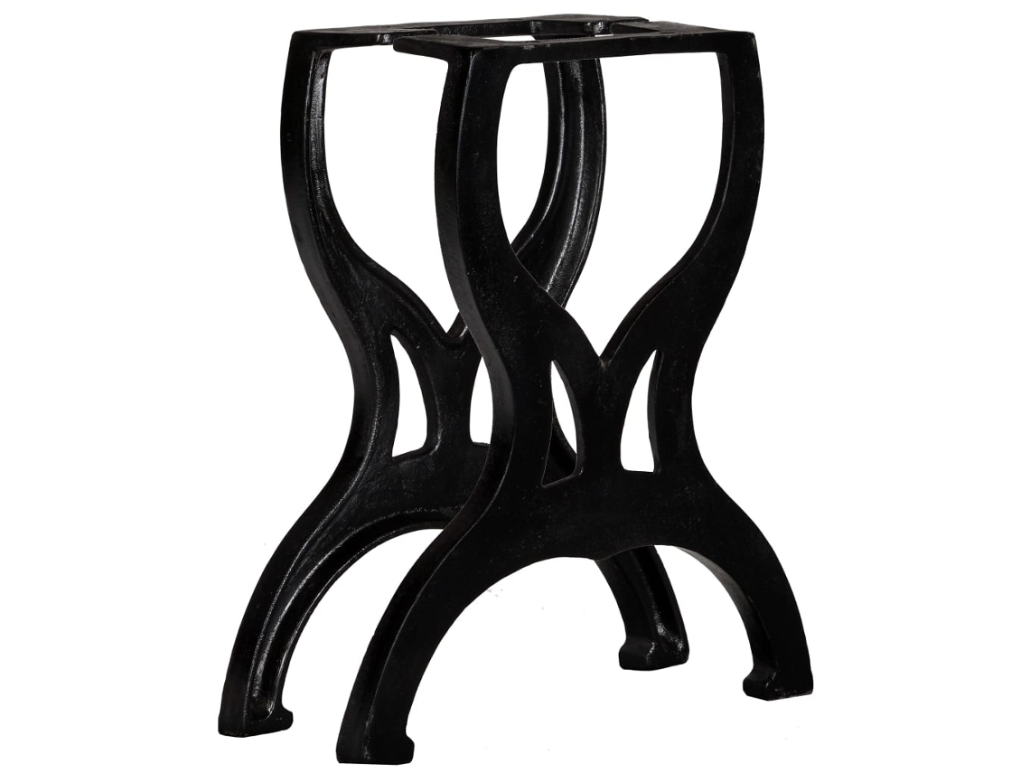 Bench Leg, Bench Legs Vidaxl Preto Ferro Fundido (n/a)