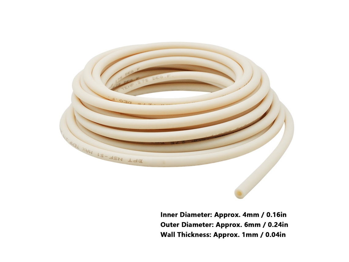 Laxiscreed Tubo De Borracha Para Bomba Peristáltica 4x6mm Resistente A Altas Temperaturas