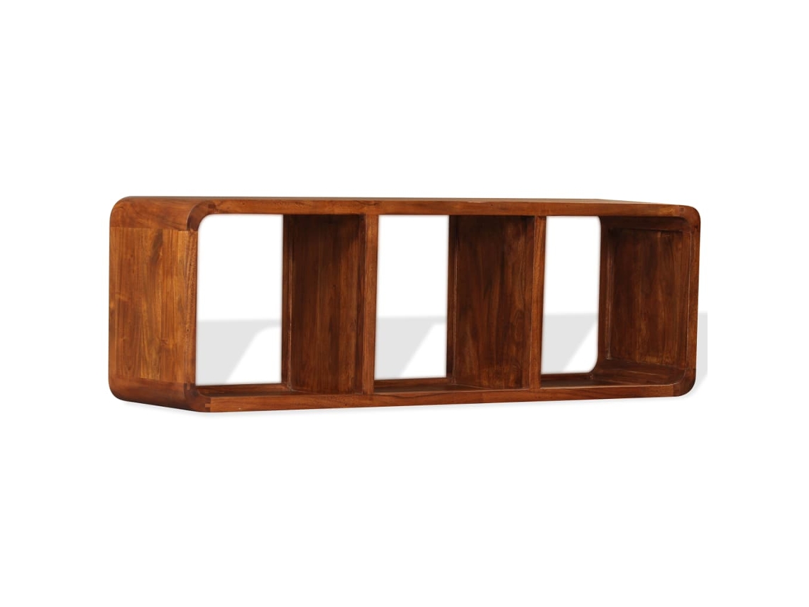 Móvel TV Madeira Maciça com acabamento a Mel 120x30x40 cm MAISON EXCLUSIVE