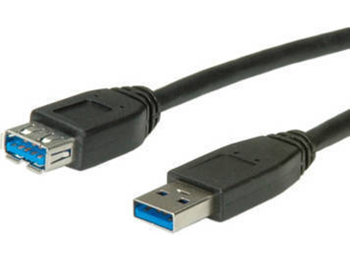 Cabo de Dados ROTRONIC (USB A - 80 cm - Preto)