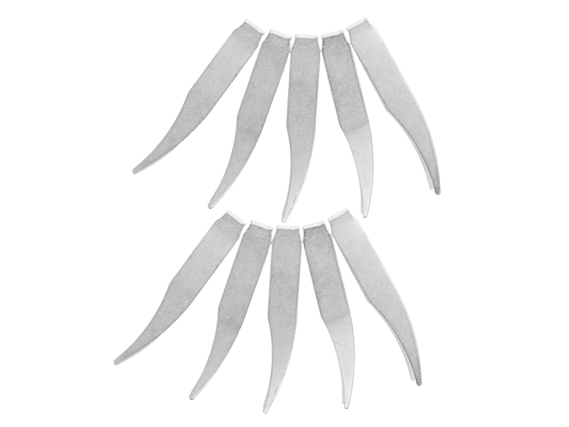 Conjunto De 10 Pinças De Metal Prateado Para Balanças