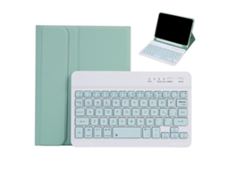 Capa Com Teclado Para Tablet Lurelia, Compatível Com Ipad Air4 10.9, Verde, Teclado Bluetooth