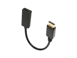 Cabo Displayport para HDMI AQUAFORGE, 1,8 M, Ouro, Pacote com 2