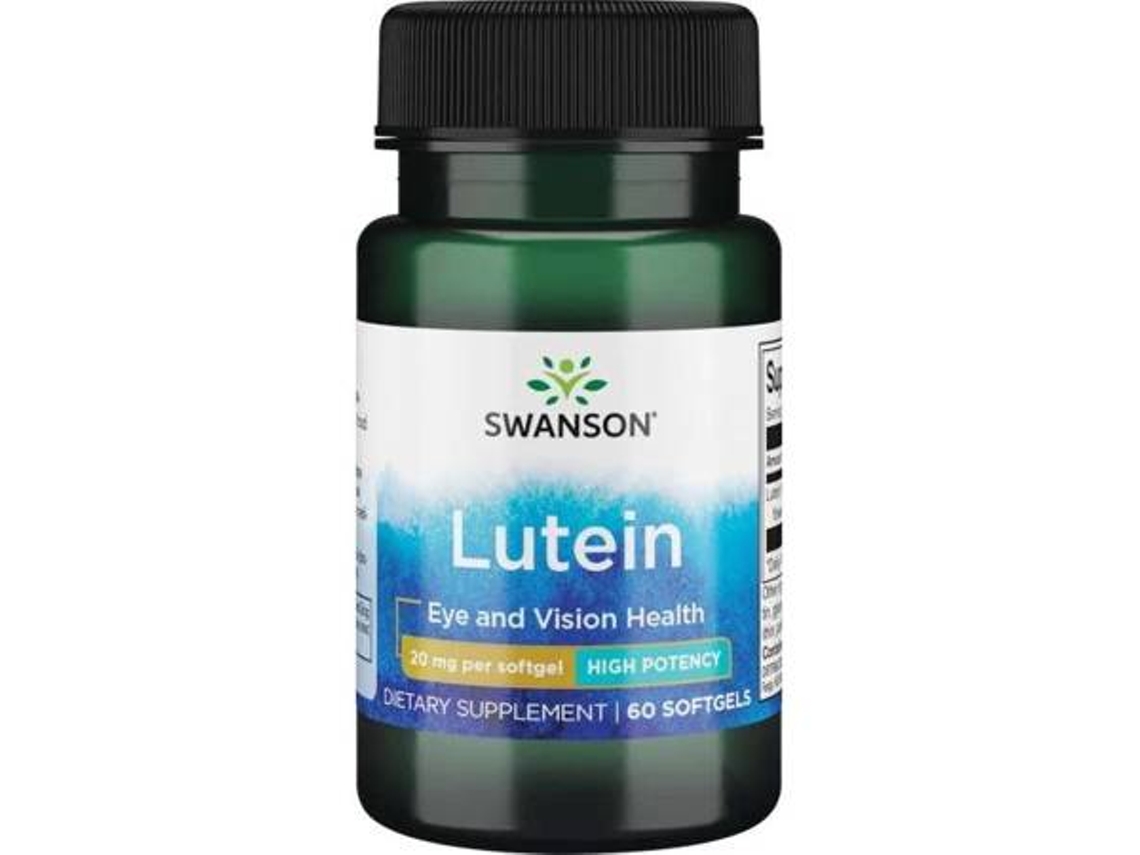 Luteína 20 Mg, 60 Cápsulas Suplemento Alimentar Swanson