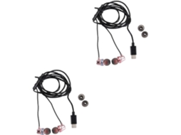 Conjunto de 2 Fones de Ouvido Intra auriculares com Fio e Microfone. SFUSHOS
