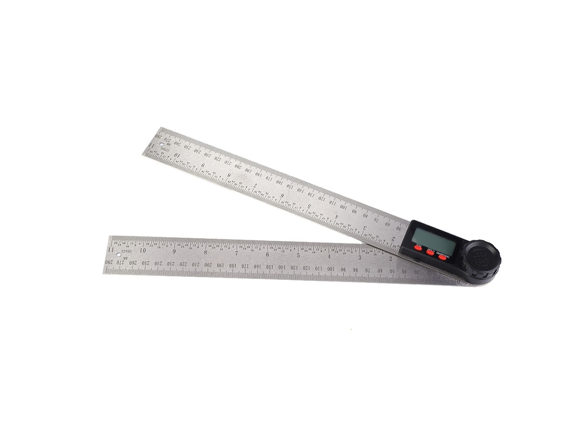 Laxiscreed Protractor 2-em-1 Com Exibidor Magnético Para Encontrar Ângulos Com Facilidade