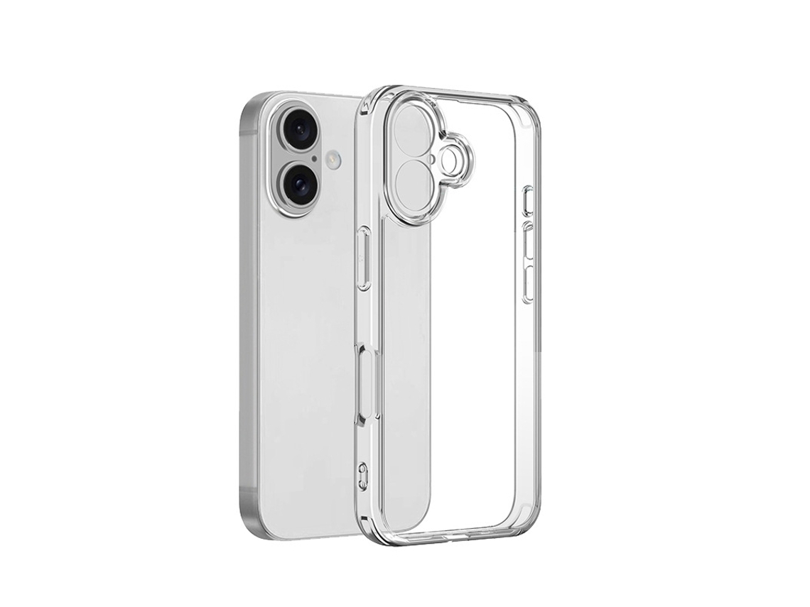 Capa Para Iphone 17 Pro, Simples E Transparente, Com Cobertura Total E Resistente A Quedas.