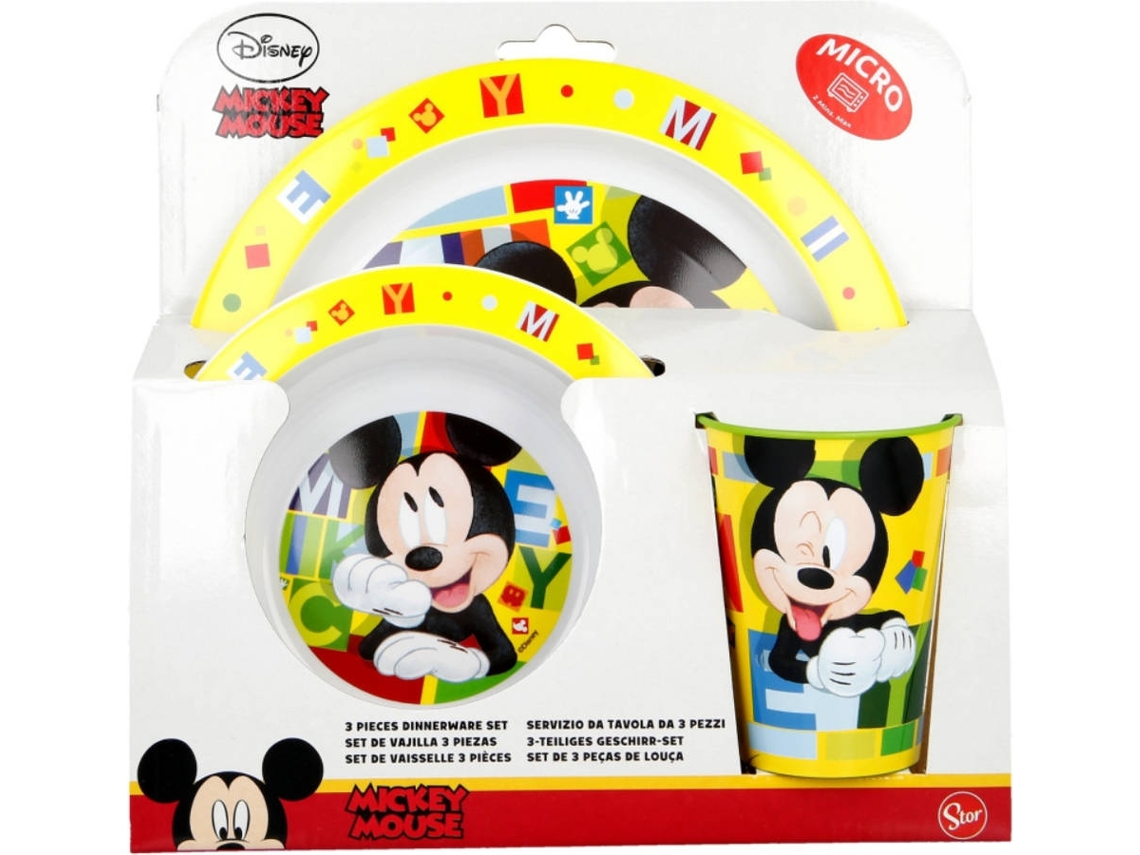 Conjunto de Cozinha MICKEY MOUSE MOU62212-00-U Branco (Plástico)