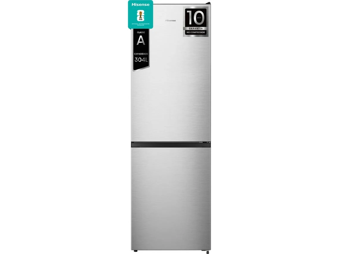 Frigorífico Combinado HISENSE RB3N300NECA (Outlet Grade B - No Frost - 187,3 cm - 304 L - Inox)