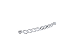 Puxador para Mobiliário Zamac Distância Entre Centros 224mm Cromado Polido Conjunto de 6 HARDWAREXCHANGE