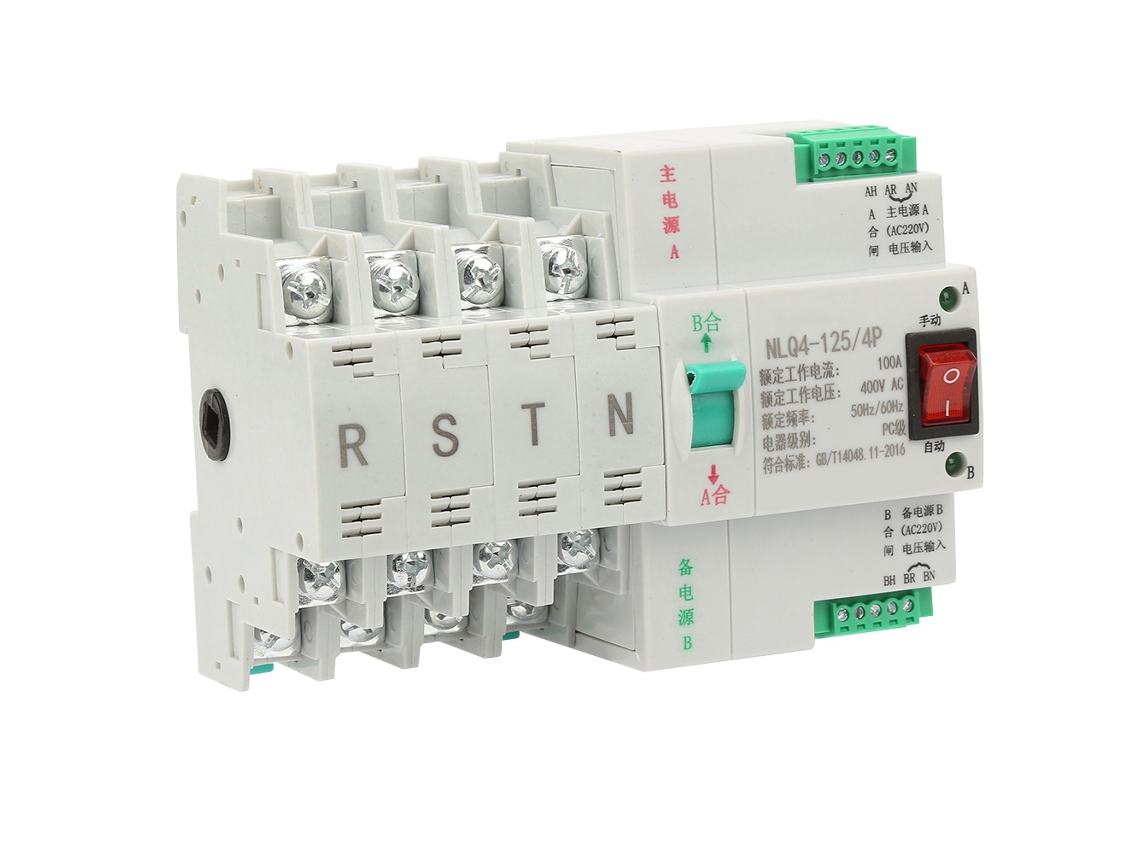 Switch de Transferência Automática de Dupla Potência 4p 100a Ac 400v