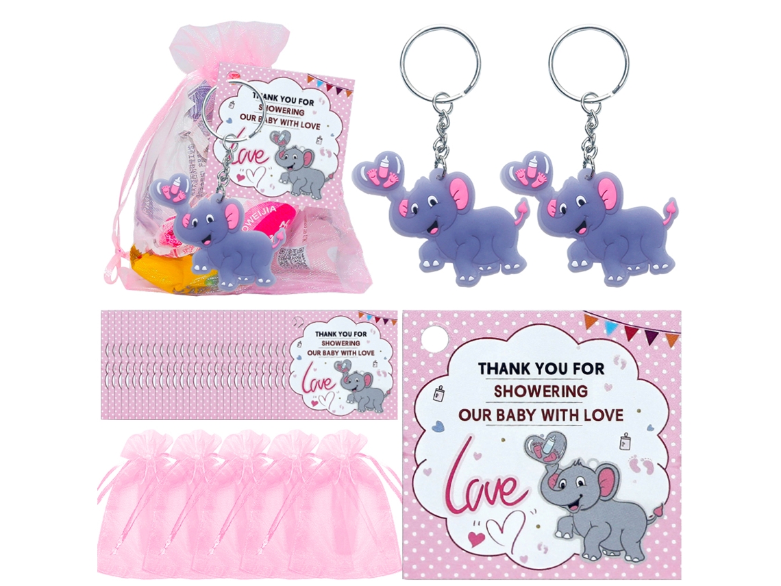 Banho de Elefante em Pvc Rosa com Saco de Malha LAXISCREED