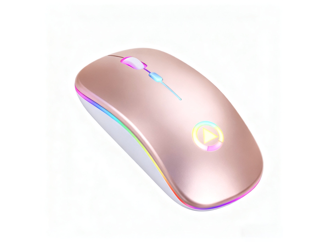 Mouse Sem Fio LAXISCREED Ouro Rosa