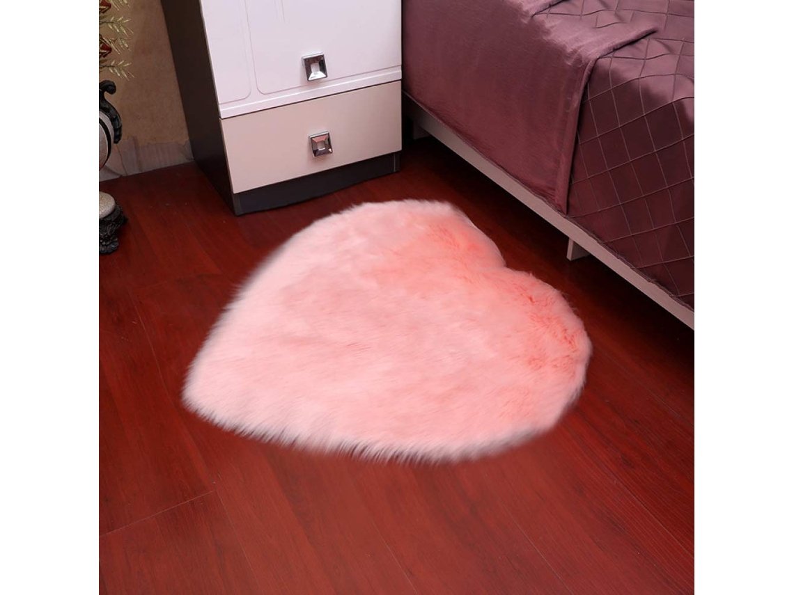 Tapete Ehstmind Forma Coração Painel Piso Artificial Moderno Casa Quarto Antiderrapante Multicor (100x50x50cm)