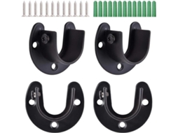 Suporte Para Cortina De Chuveiro Stobaza, Haste Aço Preta, Base