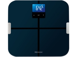 Balança digital medisana BS 440 connect, vidro temperado, análise corporal completa