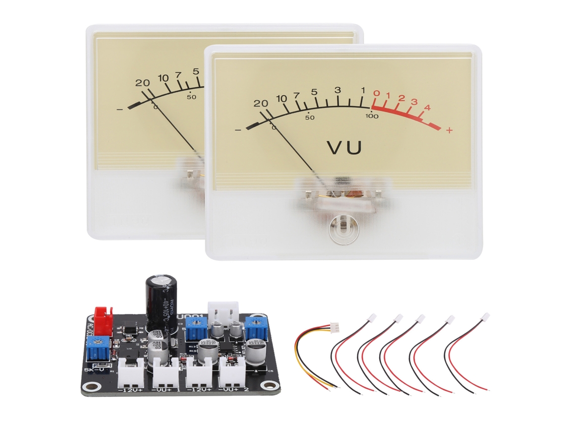 Medidor Vu com Placa de Driver e Luz de Fundo para Áudio S/MARCA