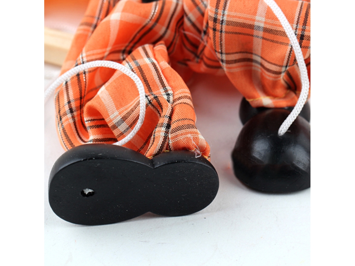 Mali brinquedo Marionete de Palhaço de Corda para Puxar Colorido Divertido Presente para Crianças