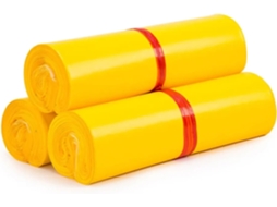 Saco De Expedição Em Plástico Poli Amarelo, 100 Peças, Envelopes Étanches, Pochetes Embalagem Correio (cor: