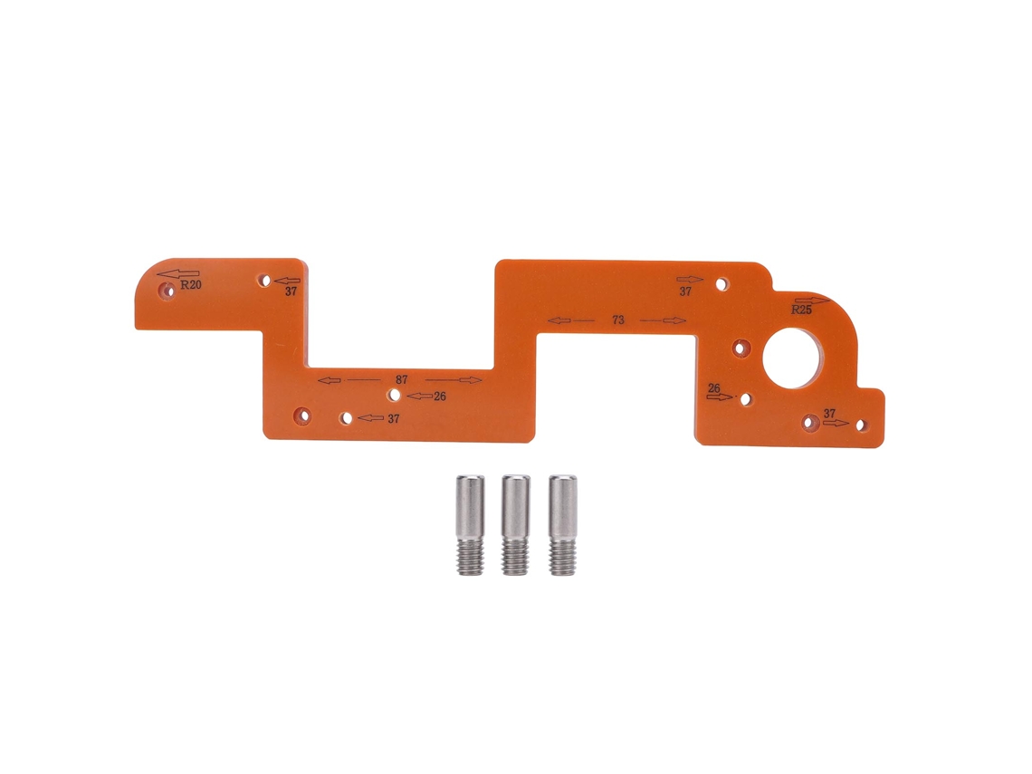 Ferramenta Auxiliar Arc para Ranura de Porta de Armário, Anti derrapante, Precisa, 8mm, Modelo de Posicionamento | S/MARCA