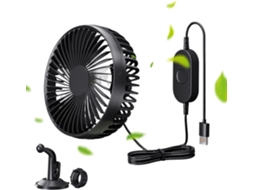 Ventilador Usb Para Carro, Silencioso E Potente