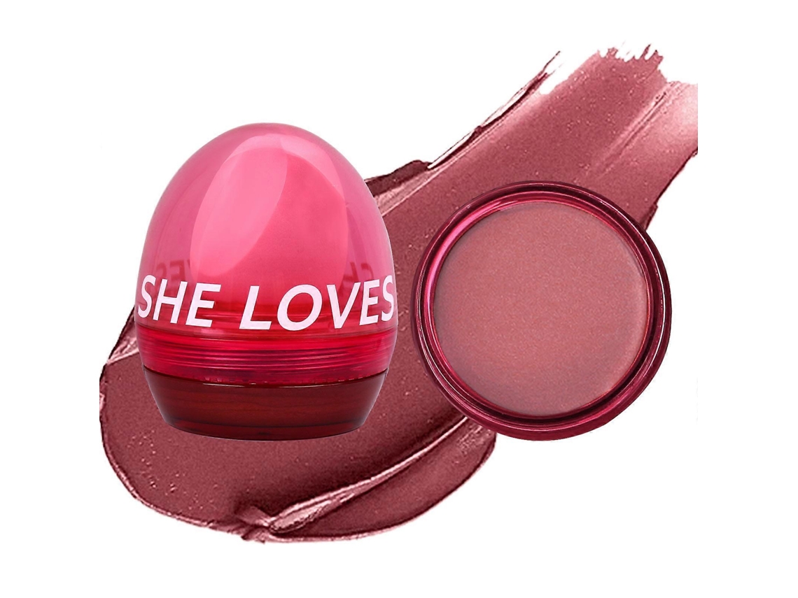 Blush Com Esponja De Esfumar, Hidratante Facial, Iluminador, Blush Em Pó, Contorno E Iluminador, Blush Cremoso, Maquiagem F Everley891