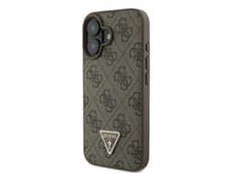 Capa para iPhone 16 Plus GUESS Rígida Castanho