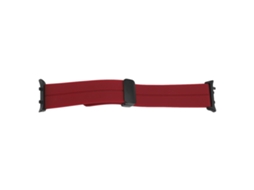 Cinto De Relógio Com Fivela Magnética Pliable De Silicone Para Homens E Mulheres Vermelho Vinho