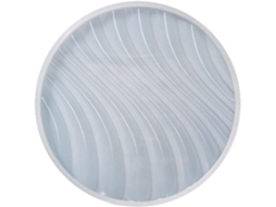 Molde de resina para porta copos oceânicos, silicone, redondos e ondulados