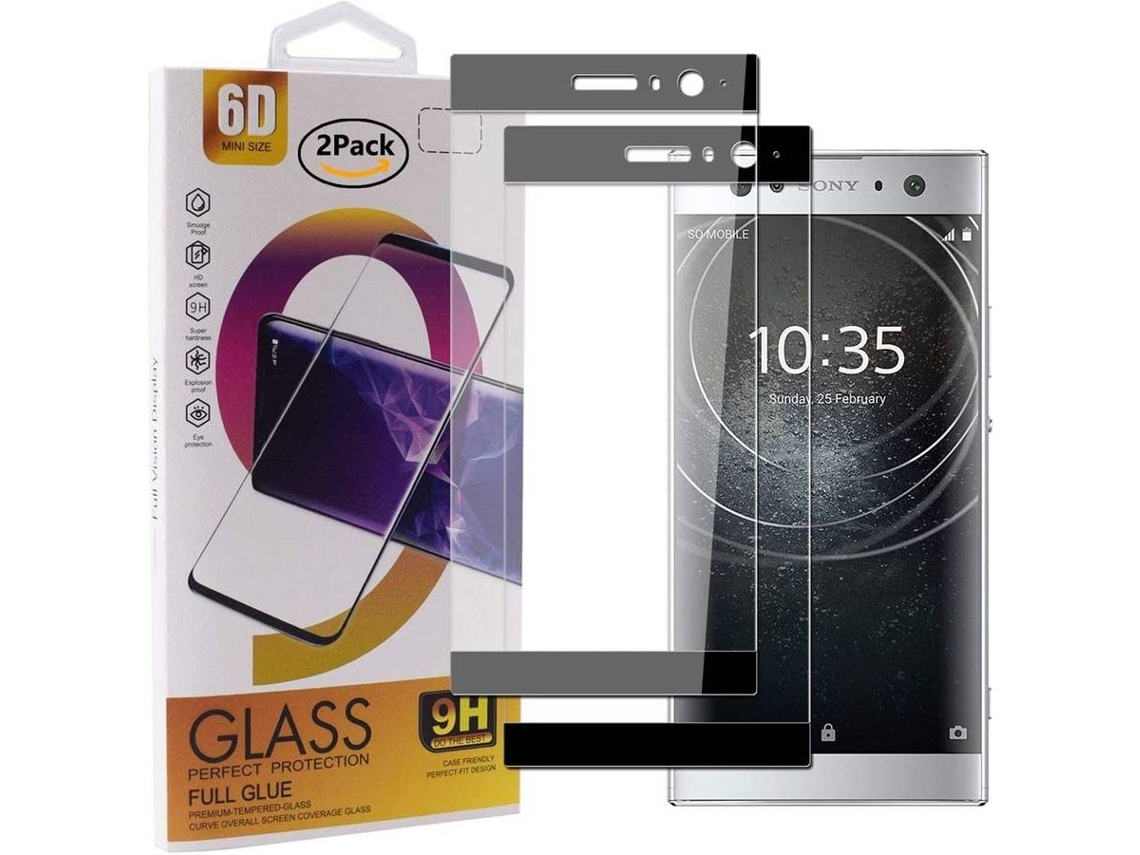 Película Vidro Temperado Sony Xperia XA2 Ultra HONGWE. Cobertura Completa Preto