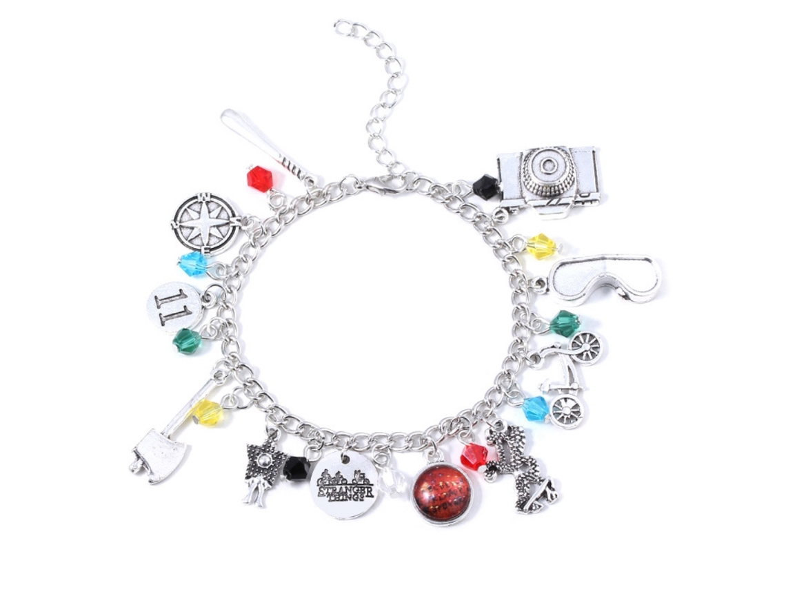 Mali bracelete Temático de Novela Tv com Gancho Carabiner, Presente de Jóias com Strass Coloridas