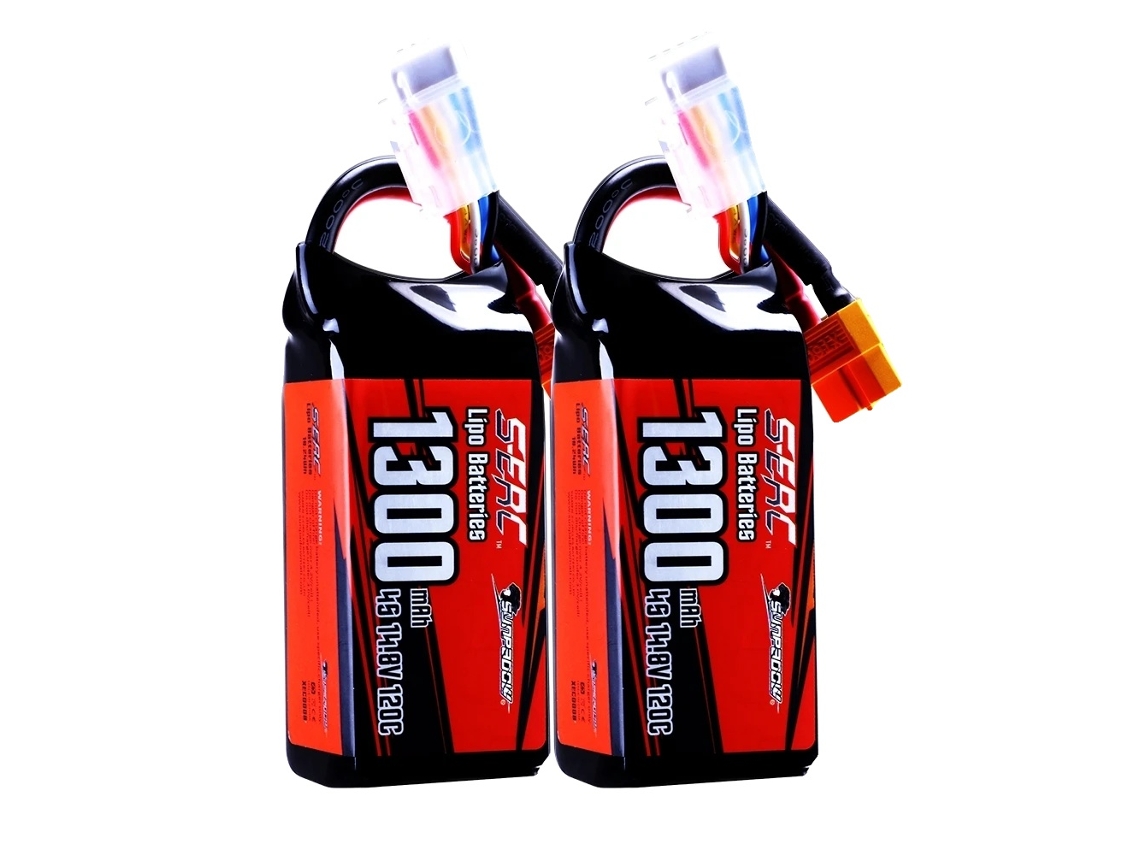Bateria Lipo, 14.8v, 120c,1300 4s 120c 2pcs Oem