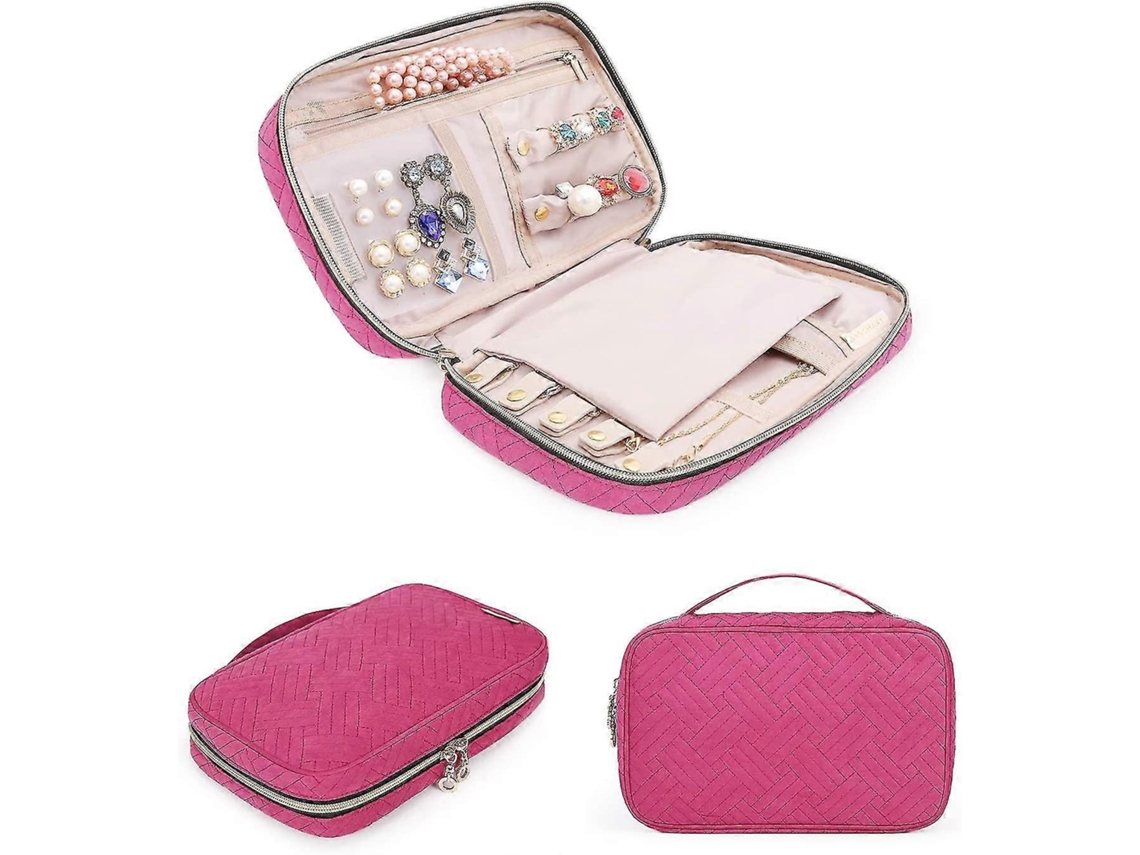 Bolsa Organizadora De Joias Para Viagem, Estojo Para Guardar Joias Como Colares, Brincos, Anéis E Pulseiras. Hengjian