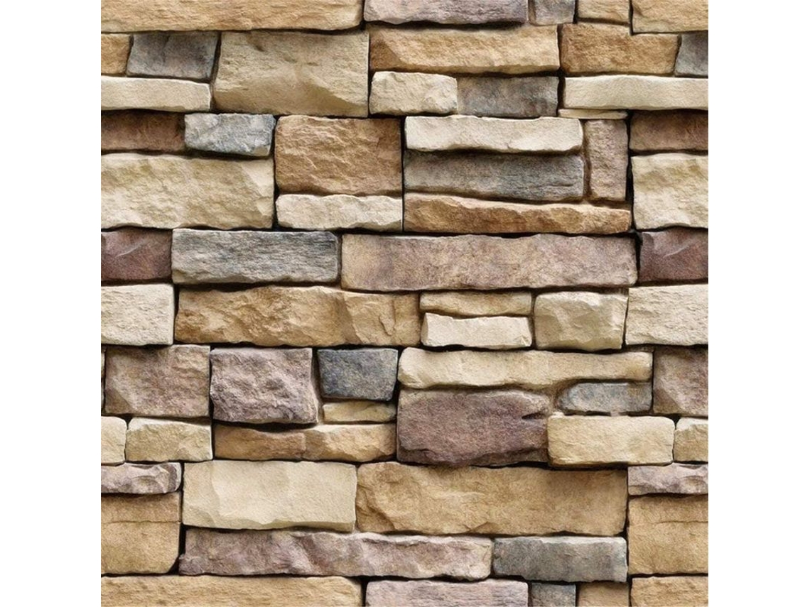 Papel De Parede Autoadesivo De Piedra Peel And Stick Para Cozinha Banheiro Decoração Residencial 18''x394''