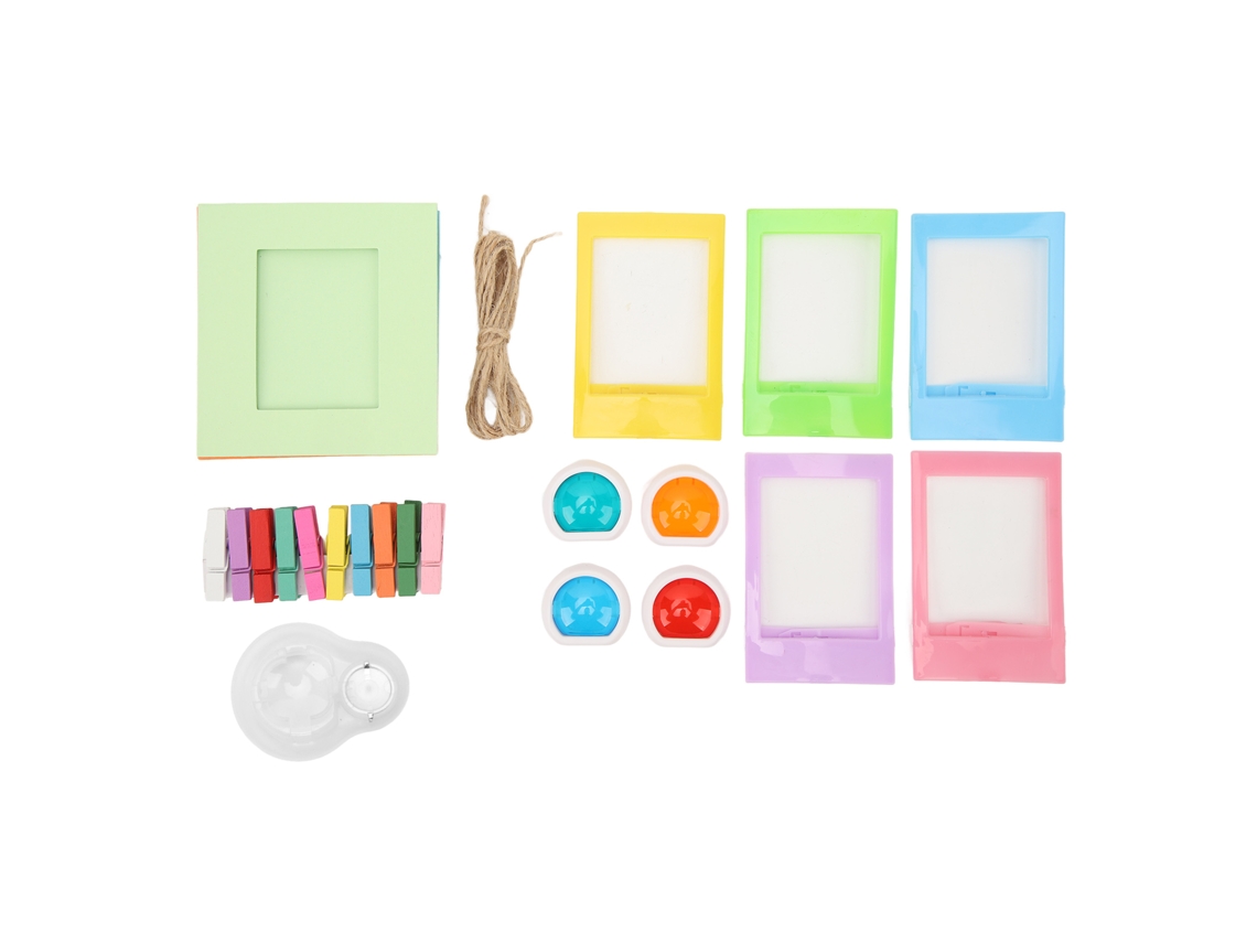 Conjunto De Molduras Para Câmera De Filme Instantâneo 3 Polegadas Papel Colorido