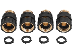 Conector Rápido Para Mangueira De Jardim, 4 Peças - Conexões Latão À