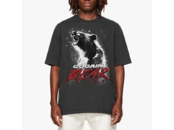 Rockinstone Cocaine Bear Movie Poster Light Solid Smoke Adult T-shirt Size:s