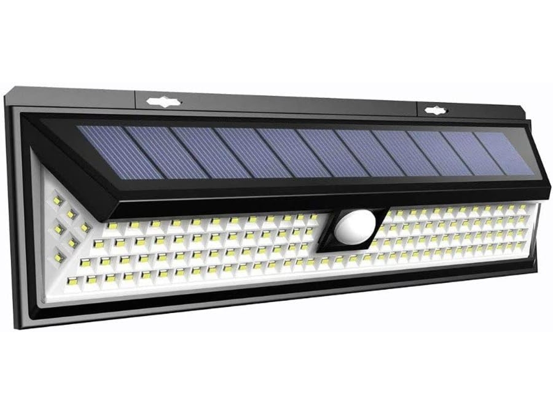 Luz Solar Led Para Áreas Externas Com Sensor De Movimento Ip65, 3 Modos De Iluminação, Holofote Led De Segurança Solar, 1 Pacote Zeuxo