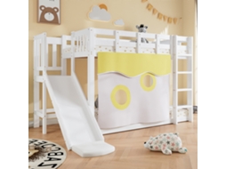 Beliche Branco 90x200cm, Escadas, Cortina, Escorrega, Grade.-op