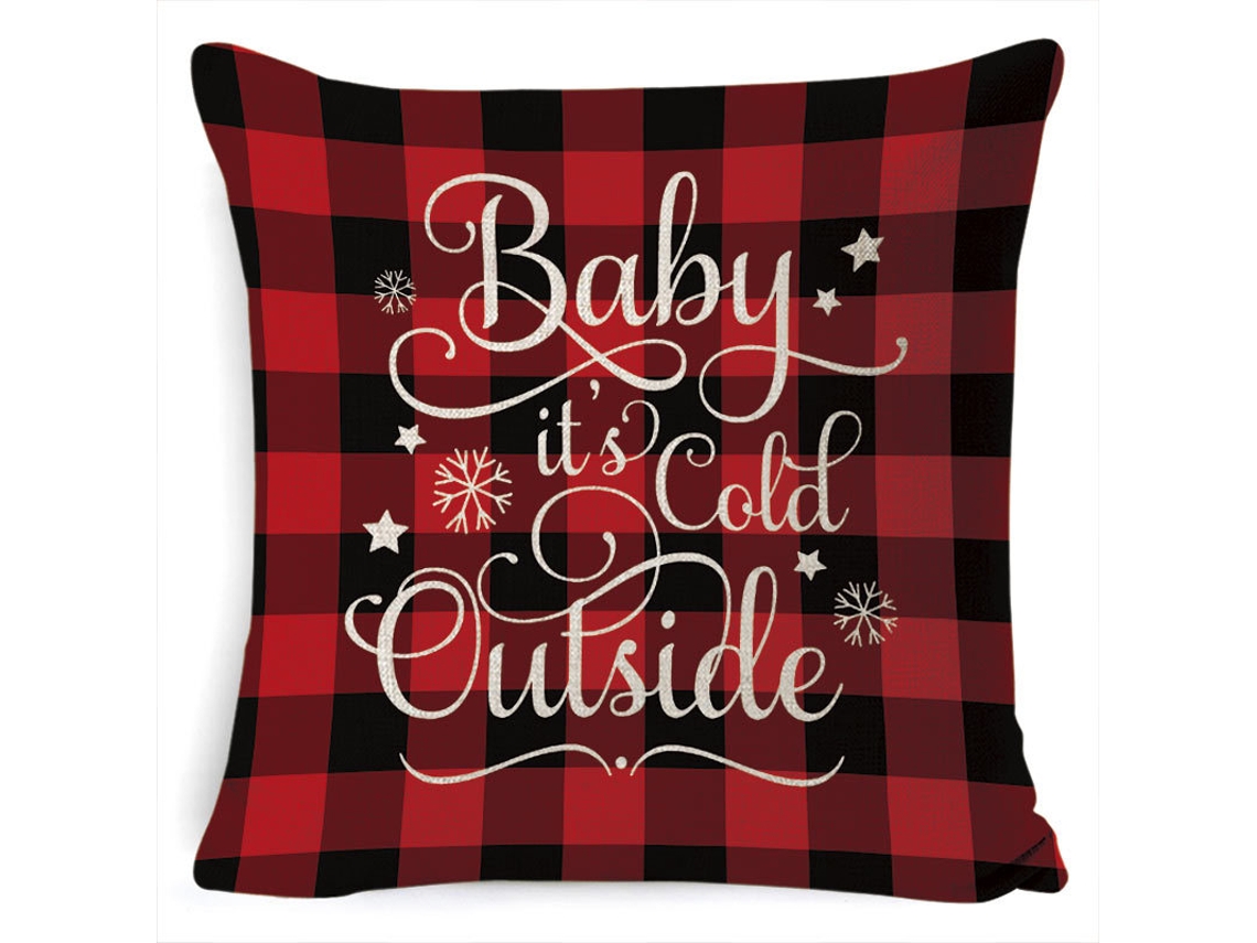 Conjunto de 4 Capas Almofada Natal 45 X Cm Móveis Domésticos Sofá de Linho Estilo Europeu, Ergonômico, Uso Diário STELASPLEN