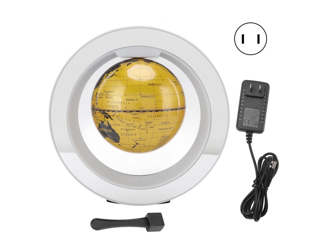 Globo Magnético Laxiscreed De 6 Polegadas Com Led Dourado Para Iluminação Moderna