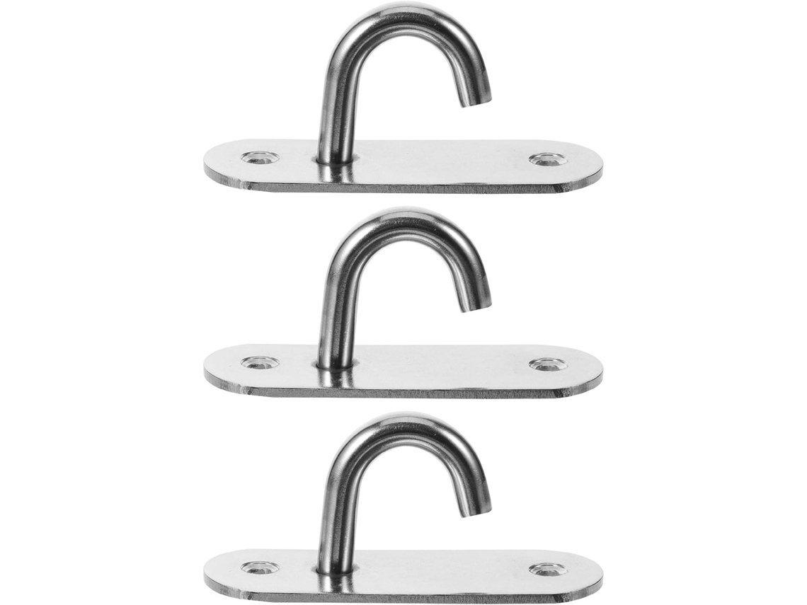 Conjunto De 3 Ganchos Parede Em Aço Inoxidável Housoutil, Com Formato
