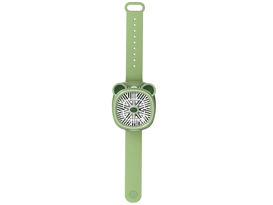 Ventilador Pessoal EIFSON com Pulseira, Led, 3 Velocidadesverde