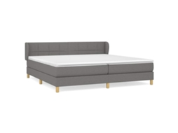 Box Spring Bed, Box Spring Beds Vidaxl Cinzeto Tecido (200 X 200 Cm)