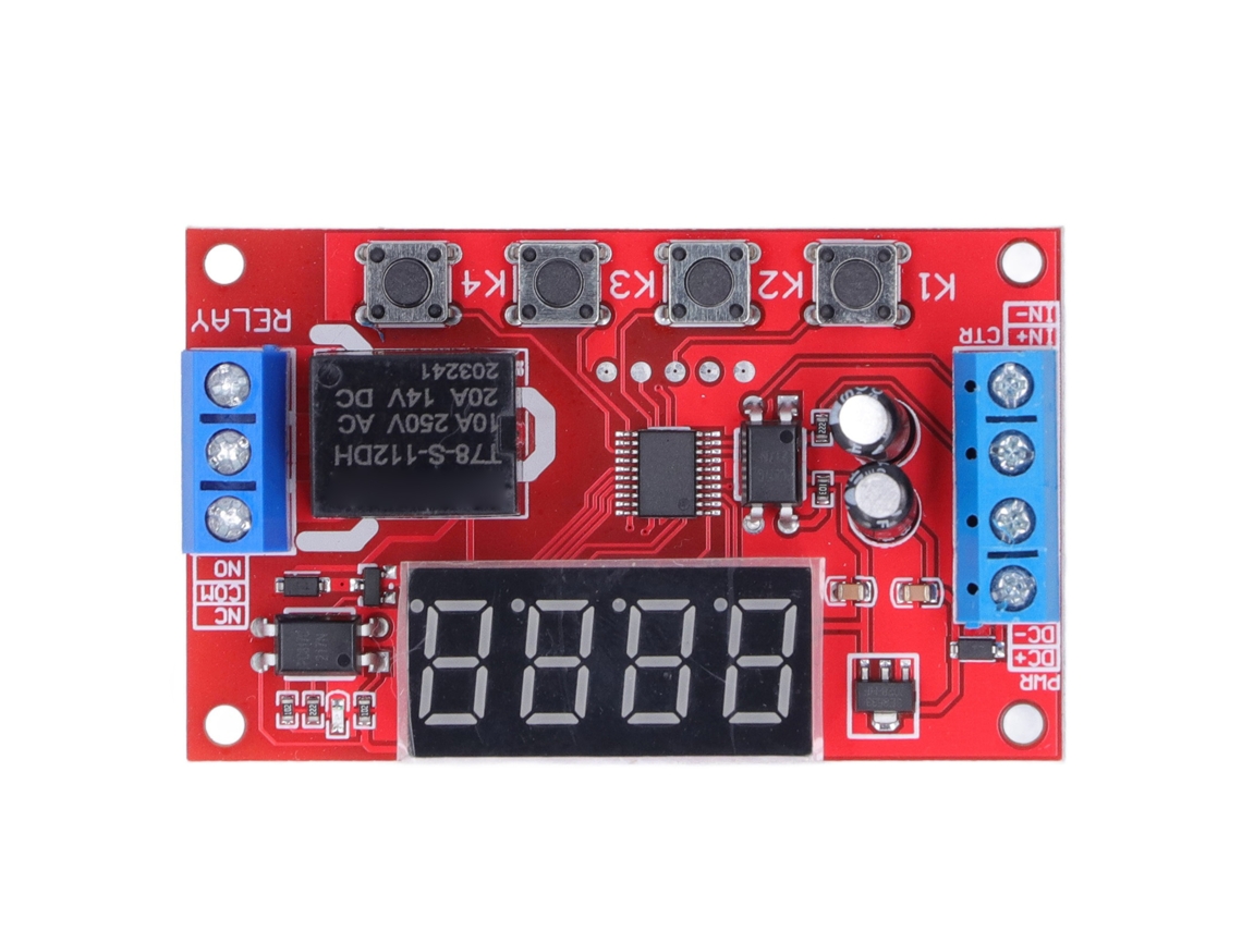 Módulo de Relé 12v com Atraso Digital Programável S/MARCA