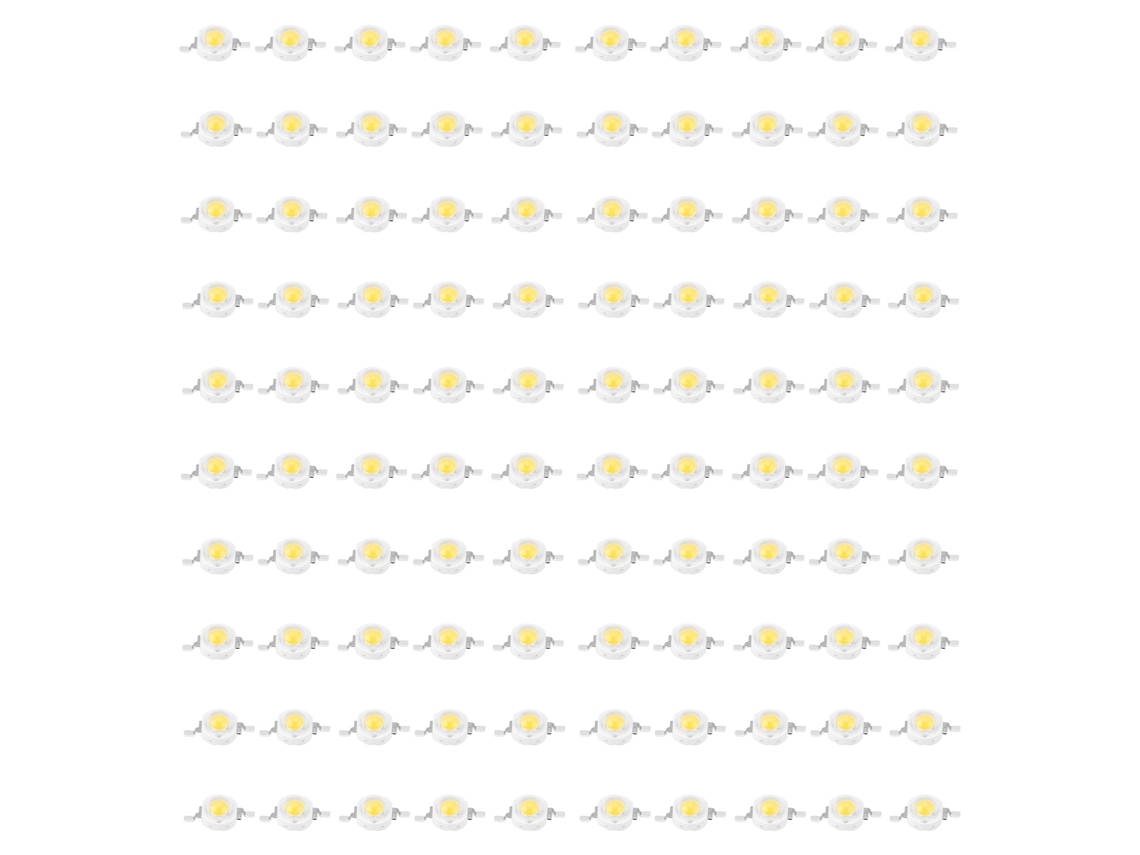 Pérolas Led Smd 1w Branco Quente para Iluminação Diy | S/MARCA