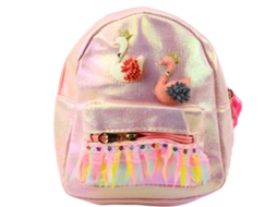 Children's Backpack Swans Lace Decorations Pink 22cm 2.8l