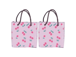 Mali 2pcs Sacos de Papel de Compras Miniatura 1:12 para Casinha de Bonecas Acessórios