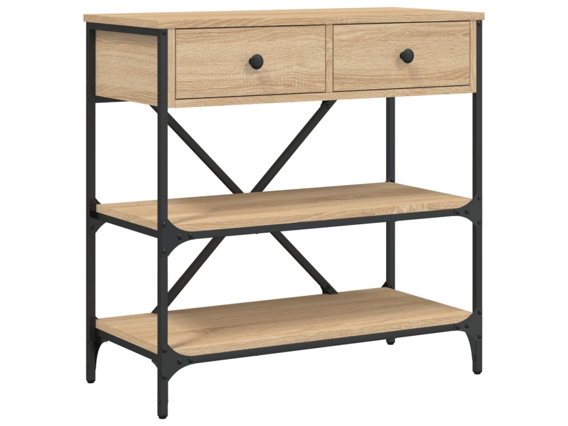 Mesa de consola Madeira Carvalho Sonoma MAISON EXCLUSIVE (75x34,5x75 cm)