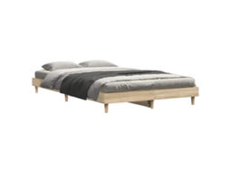 Bed Frame, Bed Frames Vidaxl Marrom Madeira Processada (120 X 200 Cm)